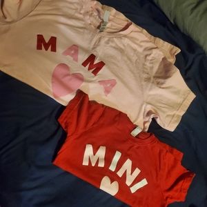 Mama & mini t-shurt set